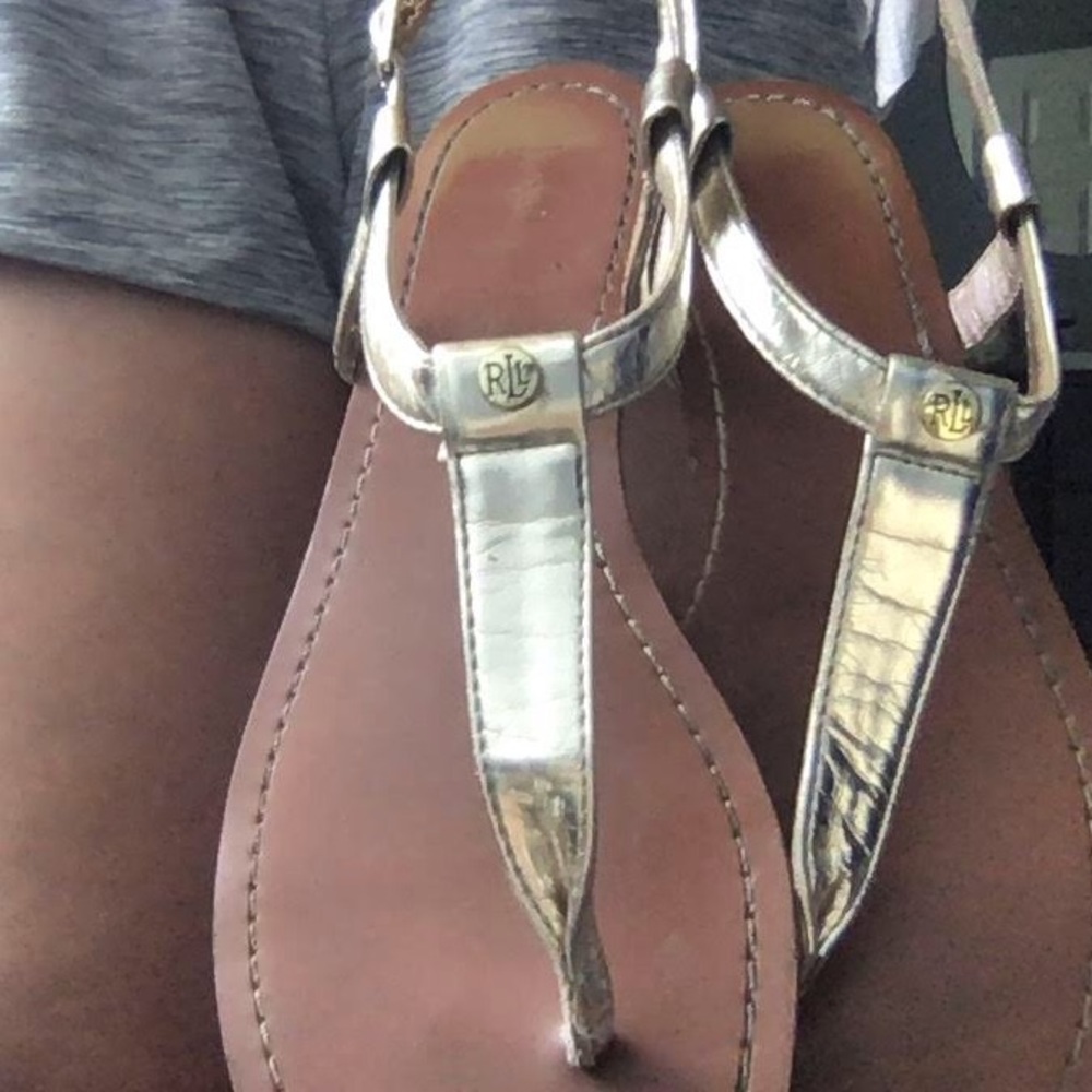 Ralph Lauren Gold Sandals